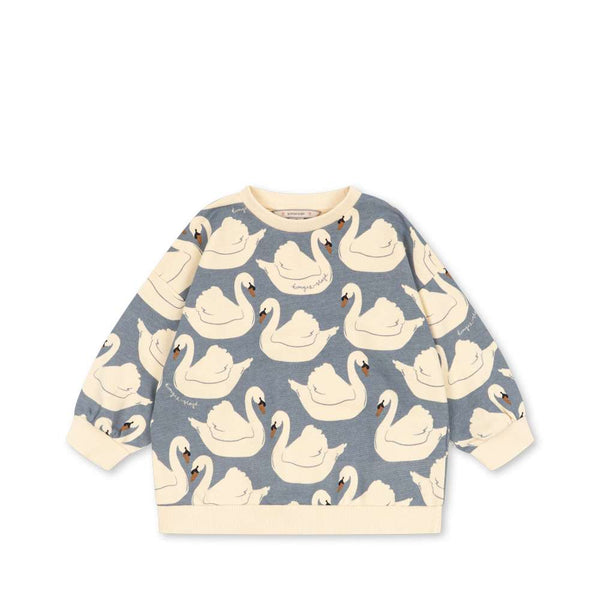 Konges Sløjd Sweatshirt Loupy Swan aus Bio-Baumwolle