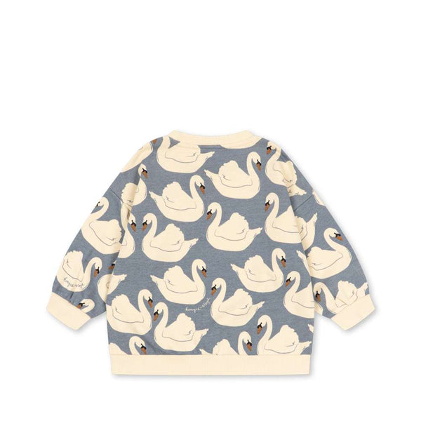 Rundhalsausschnitt des Konges Sløjd Sweatshirts Loupy Swan