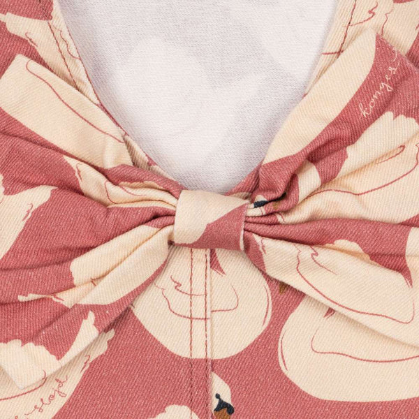 Konges Sløjd Kleid Magot Swan Rose, GOTS-zertifizierter Denim im Detail