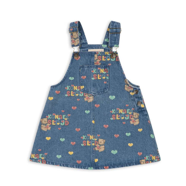 Robe salopette Magot Teddy Cœur