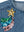 Pailetten-Jeansjacke Magot Rainbow Star