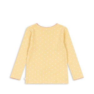 Konges Sløjd Shirt Minnie Dot Golden – Pointelle-Muster Detail
