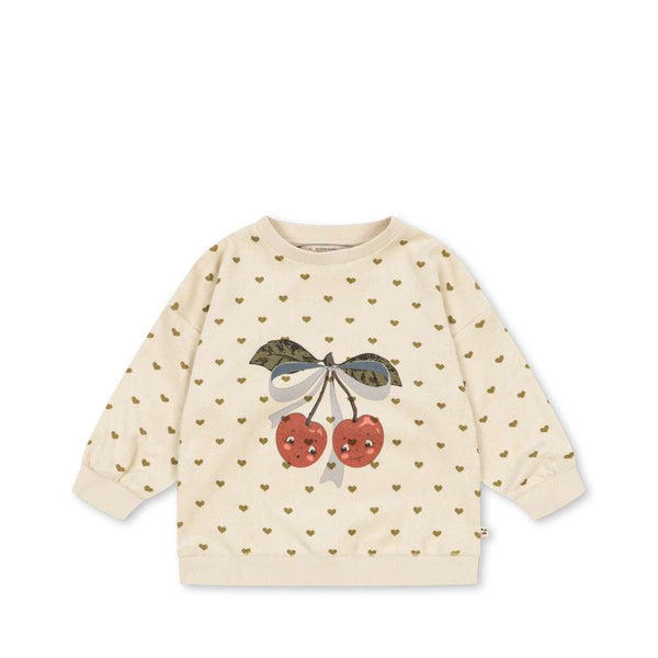 Konges Sløjd Sweatshirt Mitty Oyster Coeur – Vorderansicht