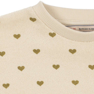 Konges Sløjd Sweatshirt Mitty Oyster Coeur – Detailansicht
