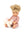 Konges Sløjd Einhorn-Puppe Noemi in Rose Cream Stripe, 42 cm gross