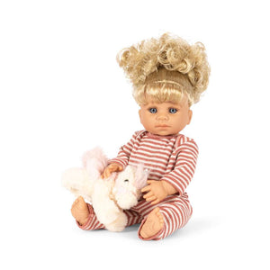 Konges Sløjd Einhorn-Puppe Noemi in Rose Cream Stripe, 42 cm gross