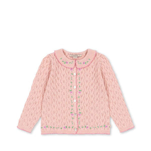 Konges Sløjd Strickjacke Rosier Light Rose – Vorderansicht
