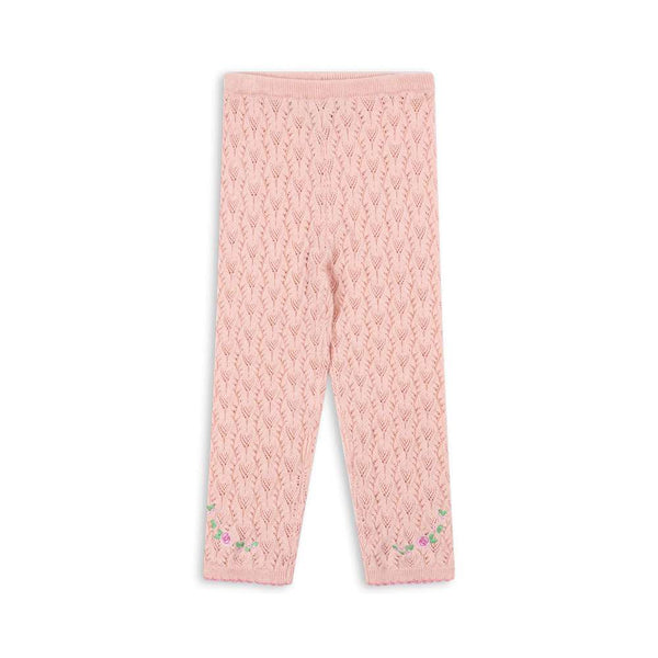 Konges Sløjd Strickhose Rosier Chintz Rose – Vorderansicht