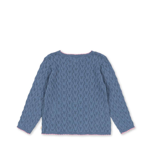 Konges Sløjd Strickpullover Rosier Ashley Blue – Detailansicht