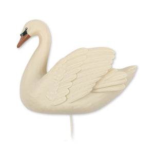 LED-Wandlampe Schwan Beige