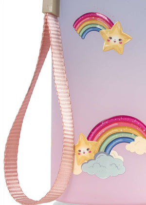 Konges Sløjd Trinkflasche im Regenbogen-Look, Detail