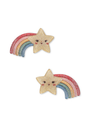 2-Pack Sternschnuppen-Haarclips Rainbow Star