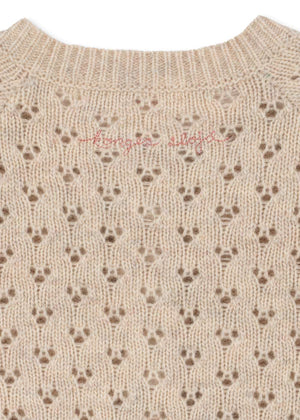 Strickjacke Belle Cream and Tulips