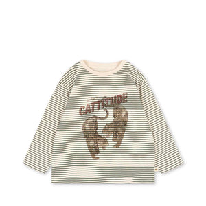 Langarmshirt Lin Stripe Oasis