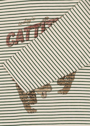 Langarmshirt Lin Stripe Oasis