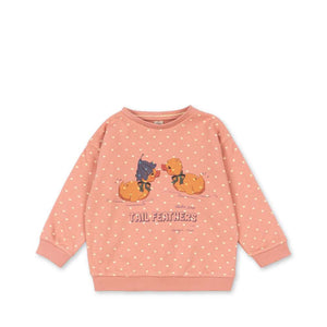 Konges Sløjd Sweatshirt Spotty Coeur Feathers – Vorderansicht