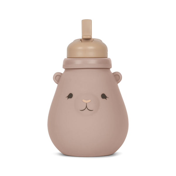 Silicone drinking bottle Teddy Blush