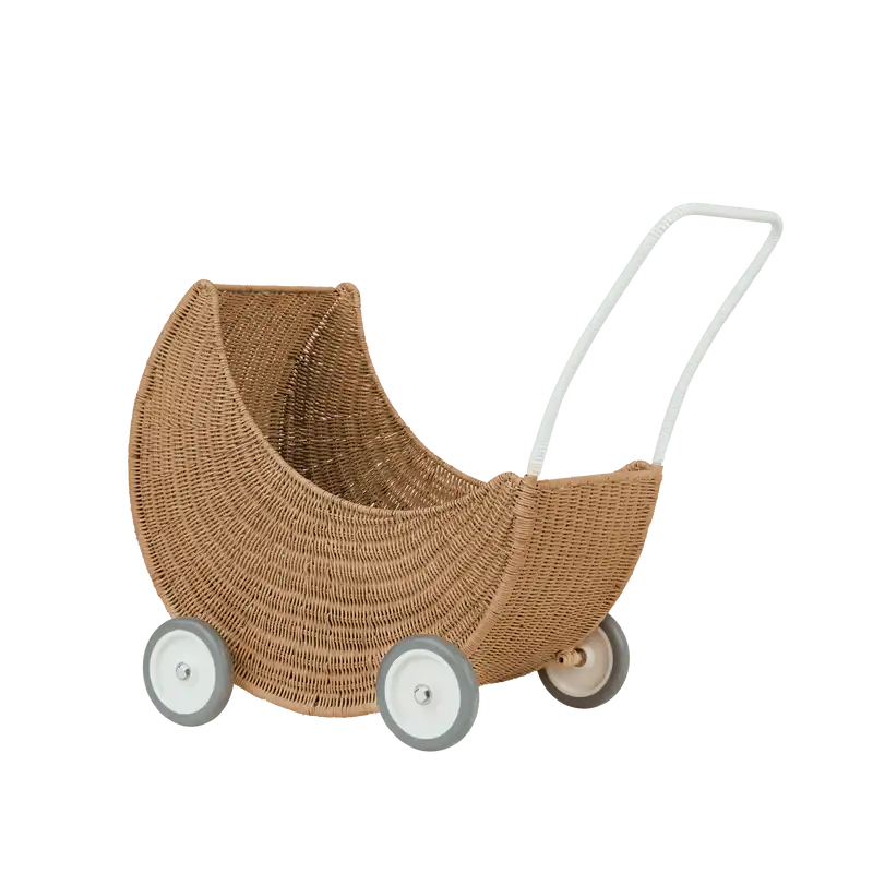 Moon Strolley Natural von Olli Ella mit rundem Rattankorb