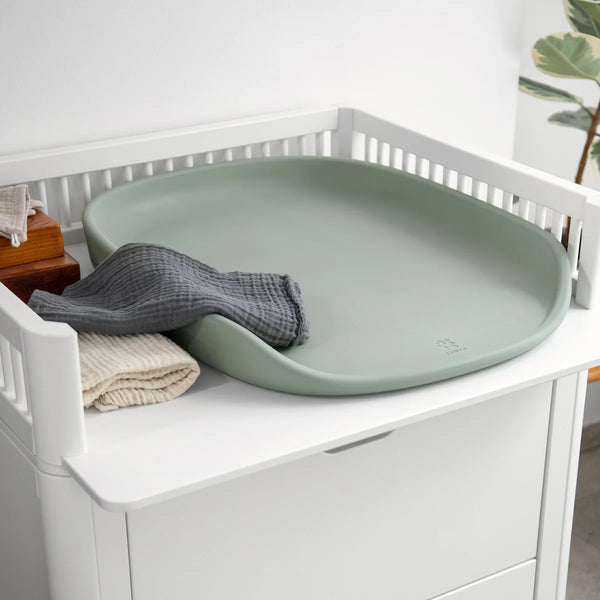 Sebra PUSLE PUR Wickelauflage Seagrass Green – Seitenansicht