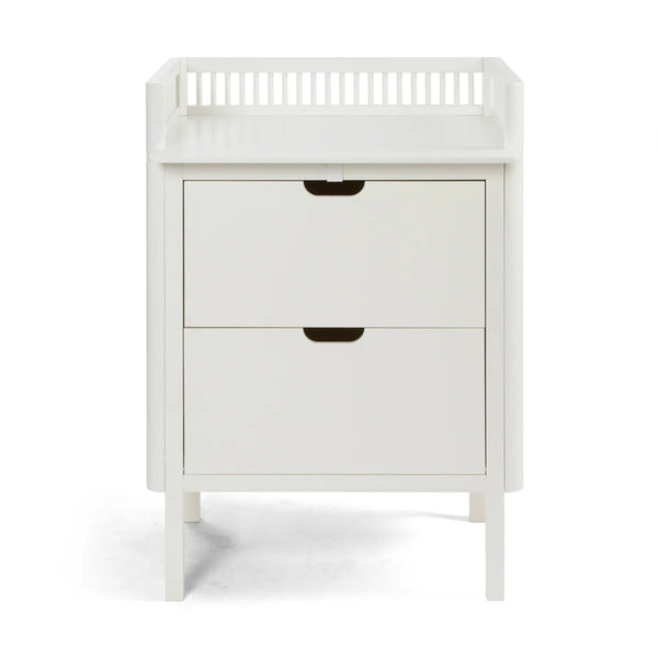 Sebra Wickelkommode Classic White in Weiß – Frontansicht