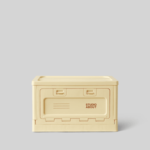 Studio About Aufbewahrungsbox Medium in Light Yellow mit Deckel