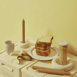 Gestapelte Studio About Aufbewahrungsboxen Medium in Light Yellow