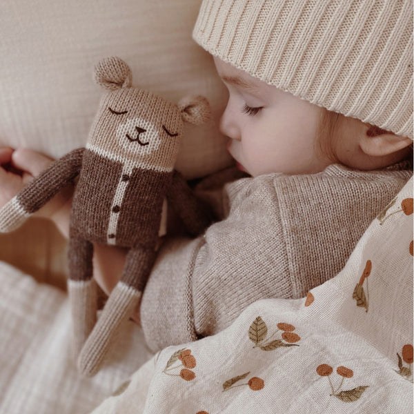 Knitted toy Teddy Mocha Romper