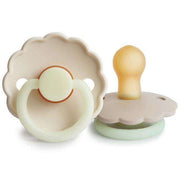 2-Pack Latex Schnuller Daisy Night Cream/Croissant