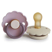 2-Pack Latex Schnuller Daisy Lavender Haze/Cream