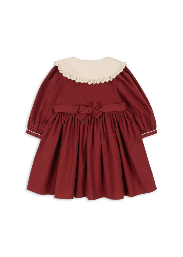 Coeur Collar Kleid Red Dahlia