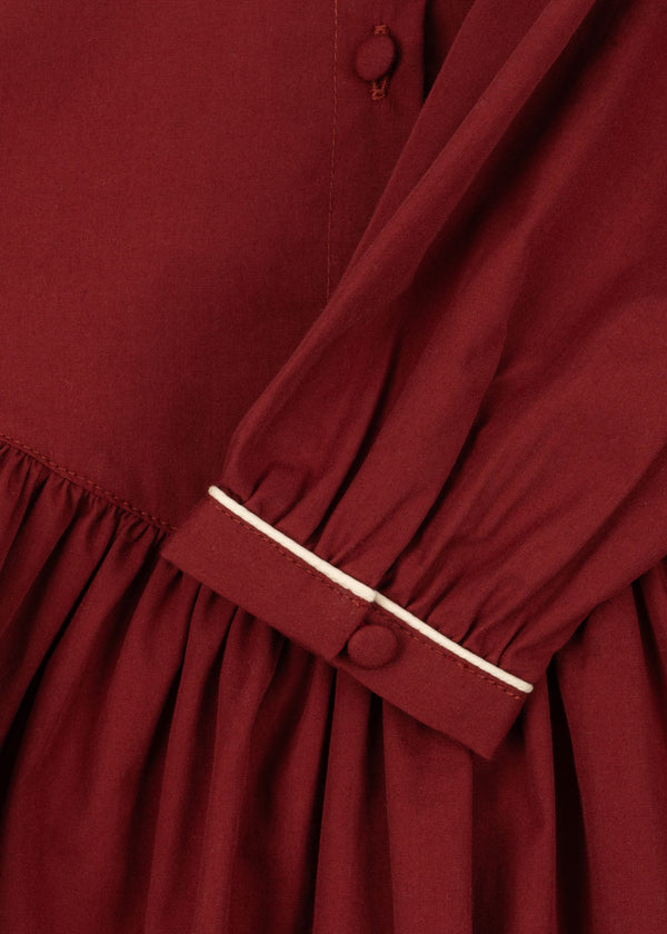 Coeur Collar Kleid Red Dahlia