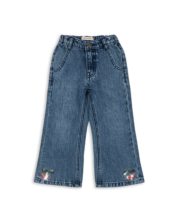 Jean évasé Elba bleu denim