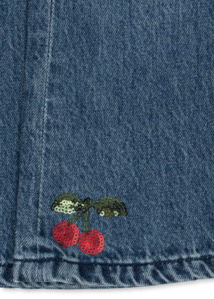 5-Pocket-Details der Elba Flare Jeans im Denim Blue