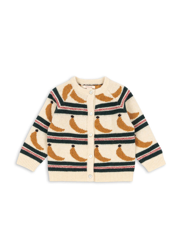 Billi Strick-Cardigan Banana