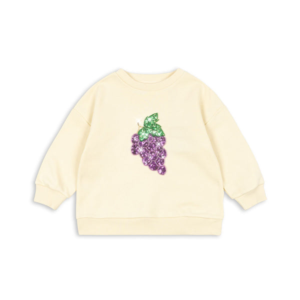 Lou Pailetten-Sweatshirt Sea Mist