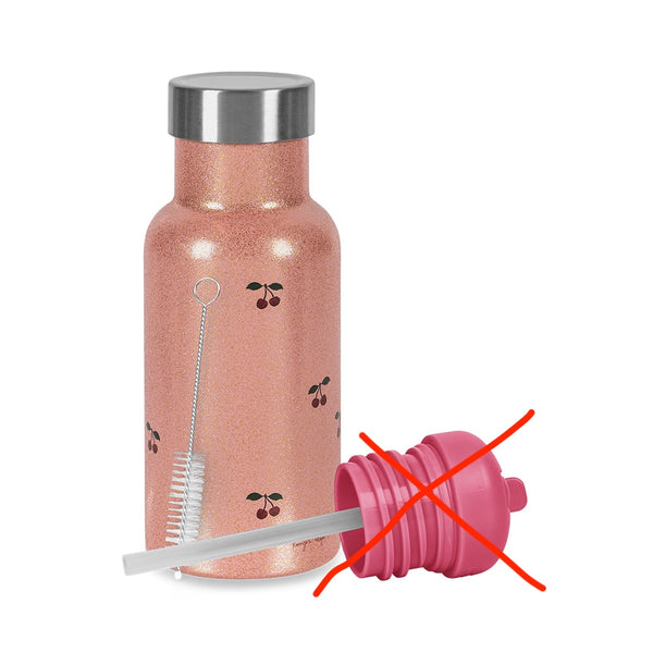 Give a Chance: Cherry Glitter Thermos Water Bottle