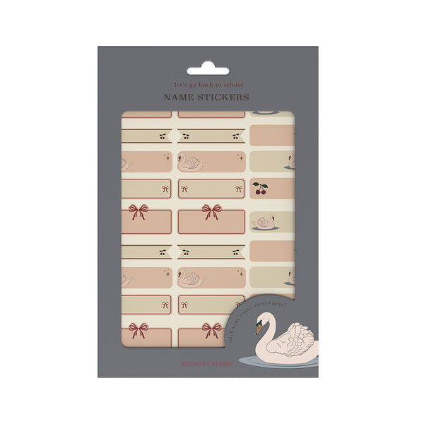 60 Stk. Namensticker Swan