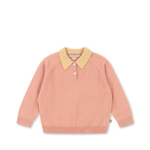 Konges Sløjd Polo Basi Mellow Rose für Kinder – Vorderansicht