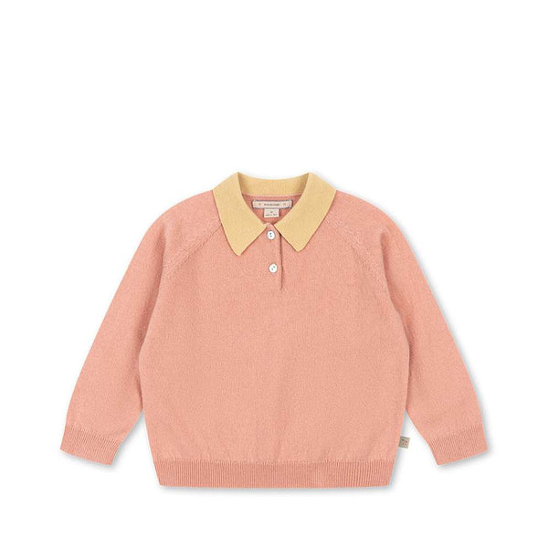 Konges Sløjd Polo Basi Mellow Rose für Kinder – Vorderansicht