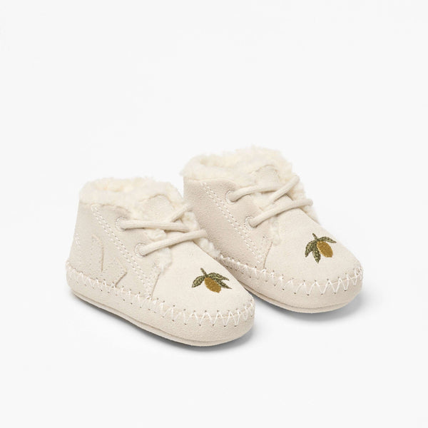 Veja x Konges Sløjd Baby Sneakers Pierre aus Wildleder von oben