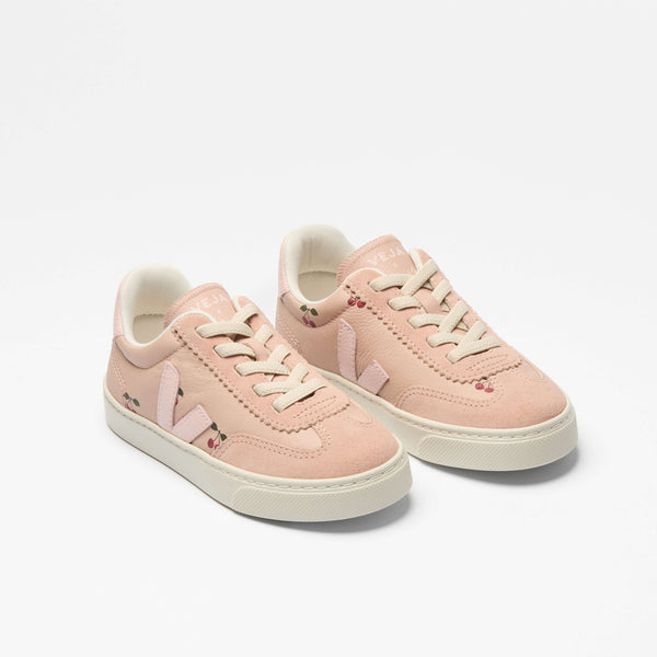 Veja x Konges Sløjd Small Volley Sneaker Cherry Petale von oben