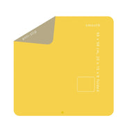 Tapis d'activité et de protection du sol en cuir silicone Roam Square Yellow/Mocca