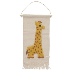 OYOY Wandteppich Giraffe | Wanddekoration | Beluga Kids