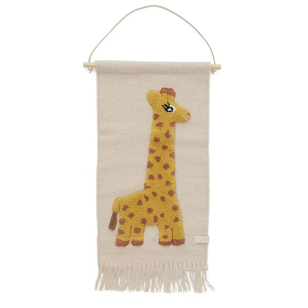 OYOY Wandteppich Giraffe | Wanddekoration | Beluga Kids