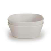 Lot de 2 Bols Carrés Ivoire