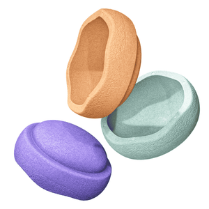 Stapelstein Pastel Secondary Set aus EPP, drinnen wie draussen bespielbar
