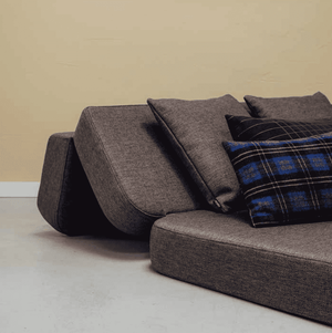byKlipKlap 3 Fold Sofa Brown w. Sand wird ausgeklappt 210 cm lang