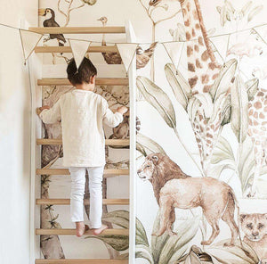 Fitwood TAIMI Sprossenwand, 32 × 68 × 190 cm, im Kinderzimmer