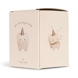 Zahnform der Konges Sløjd Aufbewahrungsbox Tooth in Off White