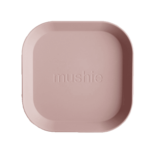Kinderteller Square Blush von Mushie aus dänischer Fertigung
